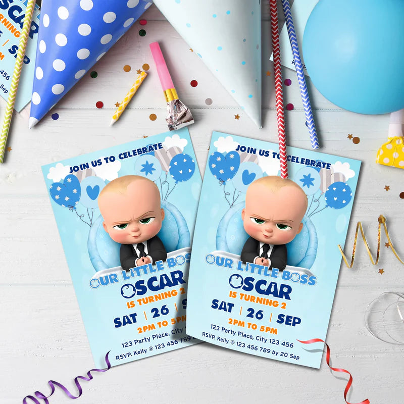 The Boss Baby Birthday Decorations, The Boss Baby Party Supplies, The Boss Baby Themed, The Boss Baby Digital Template, Editable The Boss Baby Image SVG PNG