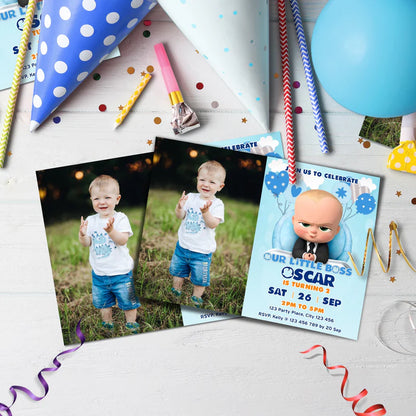 The Boss Baby Birthday Decorations, The Boss Baby Party Supplies, The Boss Baby Themed, The Boss Baby Digital Template, Editable The Boss Baby Image SVG PNG
