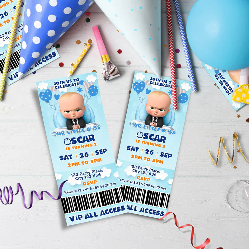 The Boss Baby Birthday Decorations, The Boss Baby Party Supplies, The Boss Baby Themed, The Boss Baby Digital Template, Editable The Boss Baby Image SVG PNG