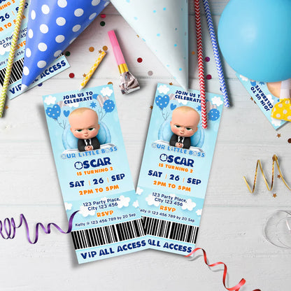 The Boss Baby Birthday Decorations, The Boss Baby Party Supplies, The Boss Baby Themed, The Boss Baby Digital Template, Editable The Boss Baby Image SVG PNG
