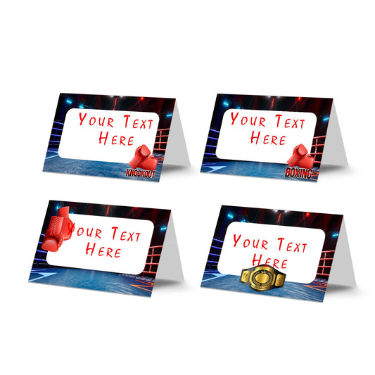 Boxing Themed Food Cards