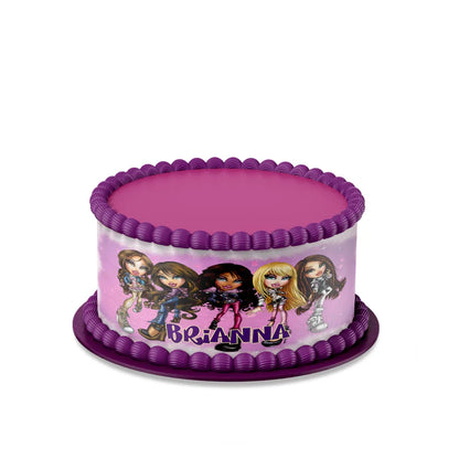 Bratz edible cake strips for birthday cake decoration