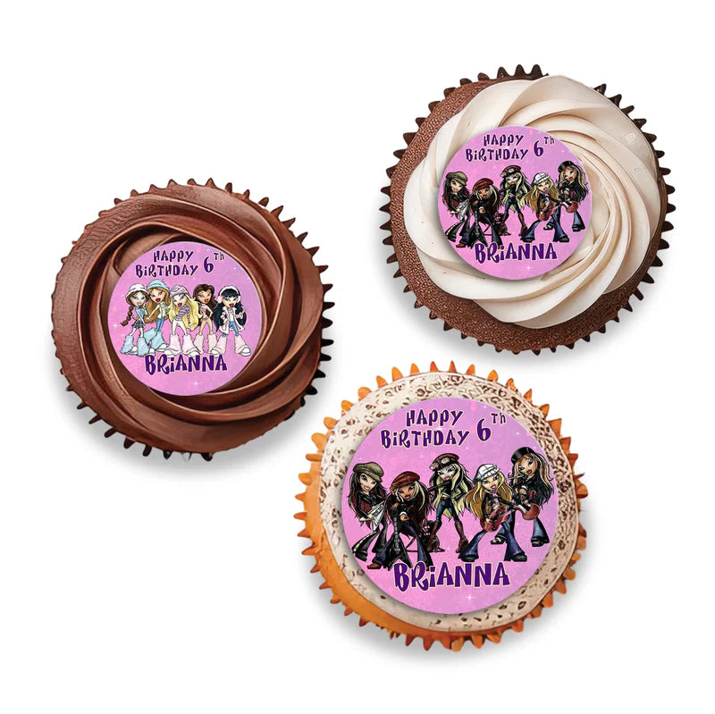 Bratz cupcake toppers for birthday party dessert