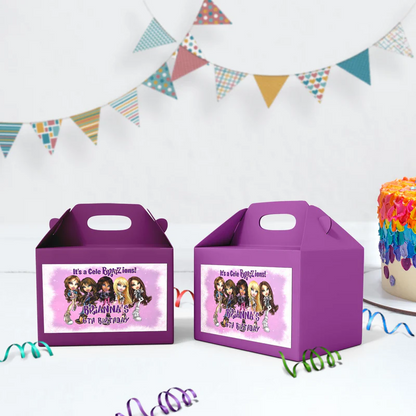 Bratz Birthday Decorations, Fashion Doll Party Supplies, Bratz Cloe Themed, Yasmin, Jade, Sasha Digital Template, Editable Bratz Image SVG PNG