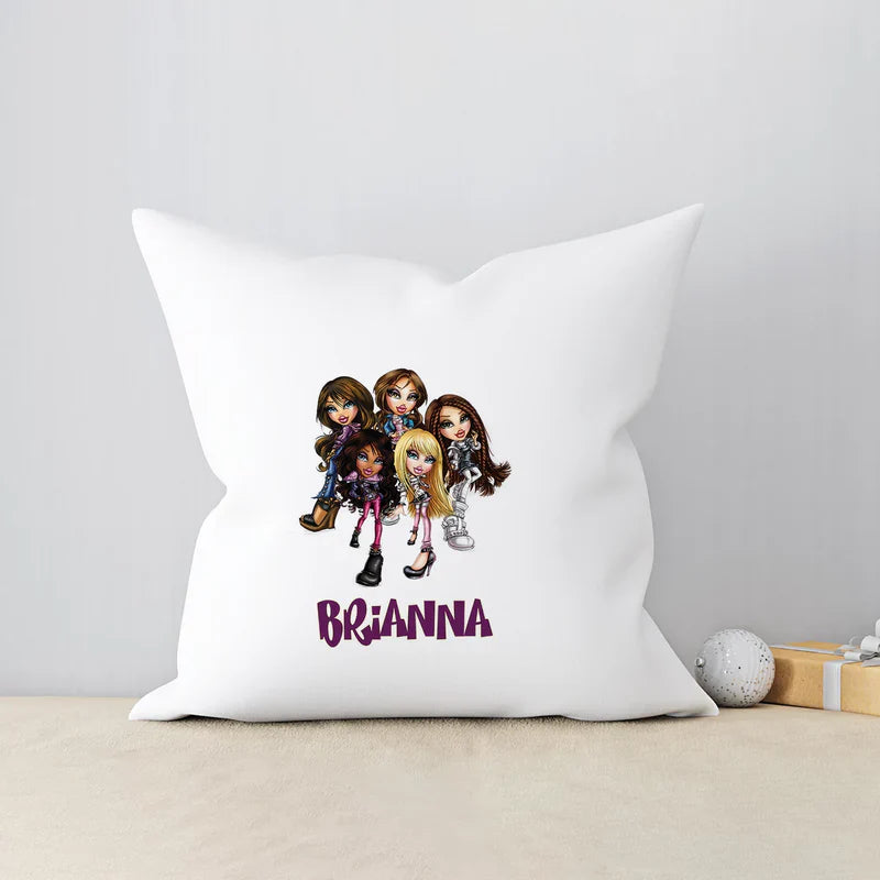 Bratz Birthday Decorations, Fashion Doll Party Supplies, Bratz Cloe Themed, Yasmin, Jade, Sasha Digital Template, Editable Bratz Image SVG PNG