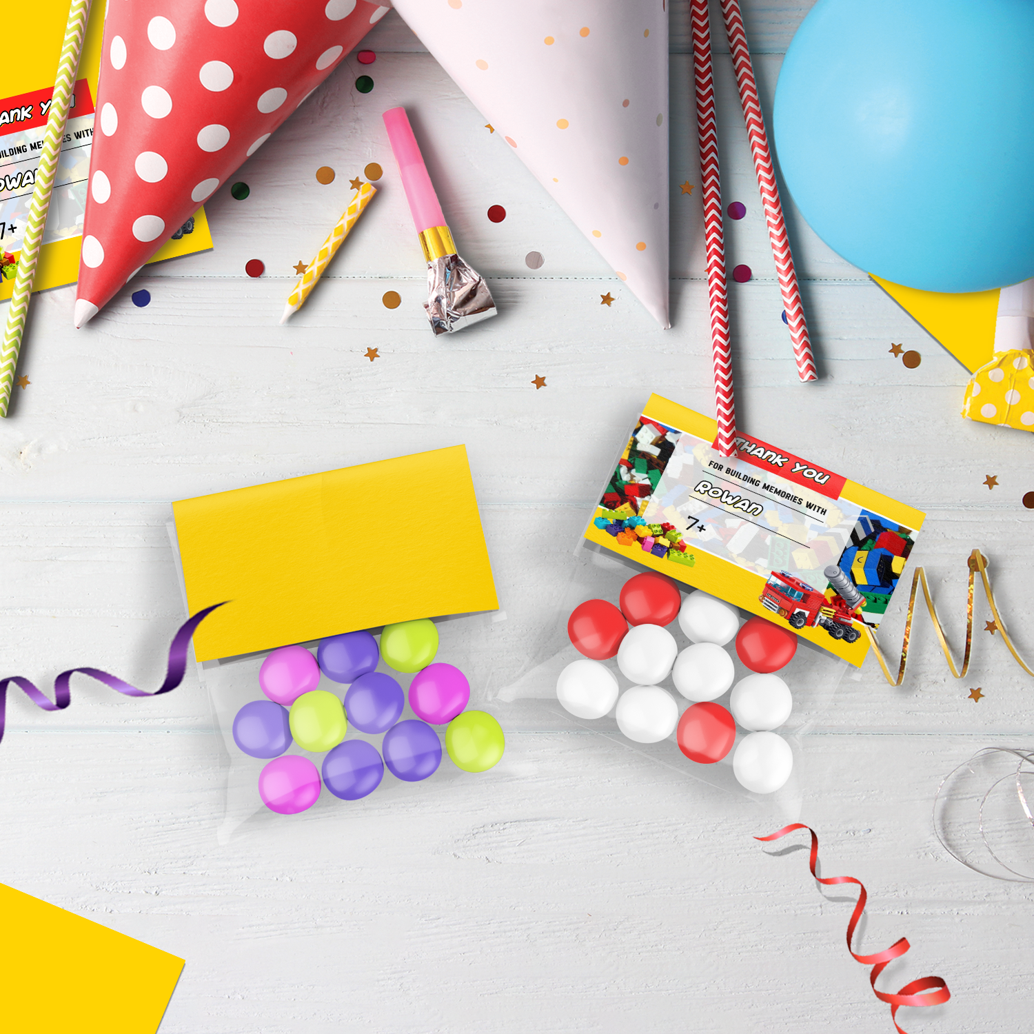 Lego Birthday Decorations, Building Blocks Party Supplies, Bricks Themed, Lego Digital Template, Editable Brick Image SVG PNG