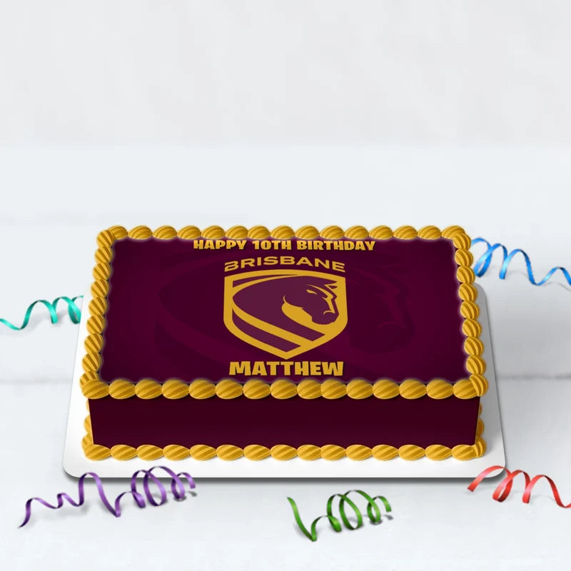 Broncos Birthday Decorations, NRL Broncos Party Supplies, Brisbane Themed, Broncos Digital Template, Editable Brisbane Broncos Image SVG PNG