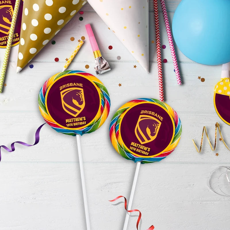 Broncos Birthday Decorations, NRL Broncos Party Supplies, Brisbane Themed, Broncos Digital Template, Editable Brisbane Broncos Image SVG PNG