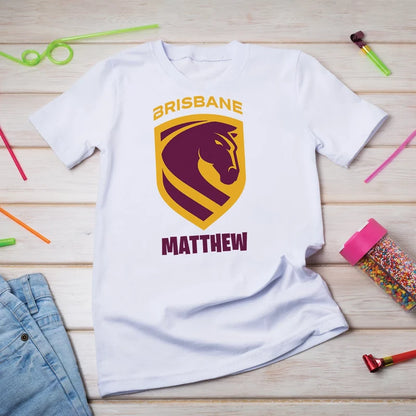 Broncos Birthday Decorations, NRL Broncos Party Supplies, Brisbane Themed, Broncos Digital Template, Editable Brisbane Broncos Image SVG PNG