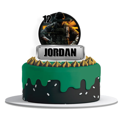 Call of Duty personalized cake toppers