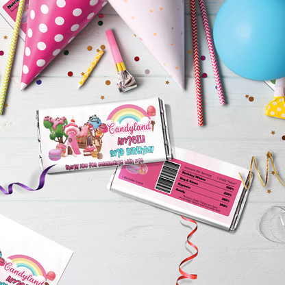 Candy Land Birthday Decorations, Sweet Party Party Supplies, Candyland Themed, Candy Party Digital Template, Editable Candy Land Image SVG PNG