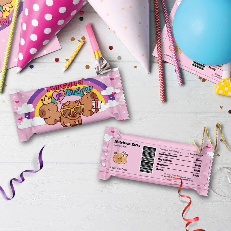 Capybara Birthday Decorations, capybara pets Party Supplies, tropical vibes Themed, Capybara Digital Template, Editable Capybara Image SVG PNG