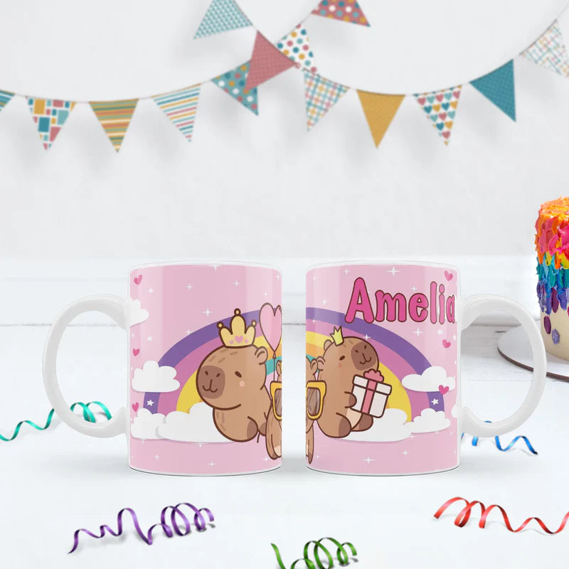 Capybara Birthday Decorations, capybara pets Party Supplies, tropical vibes Themed, Capybara Digital Template, Editable Capybara Image SVG PNG