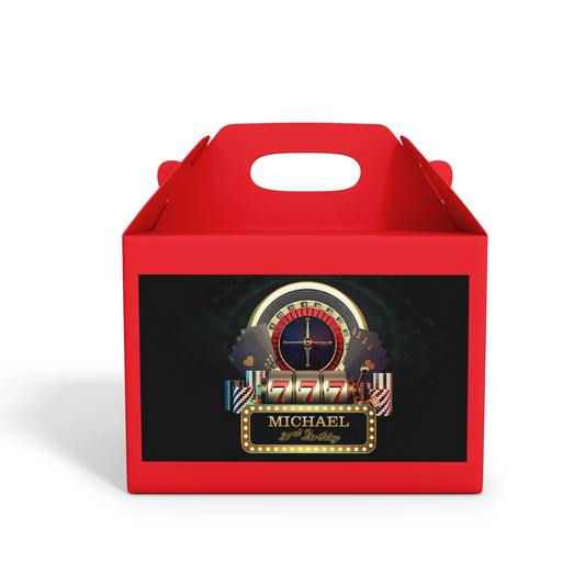 Casino Treat Box Label