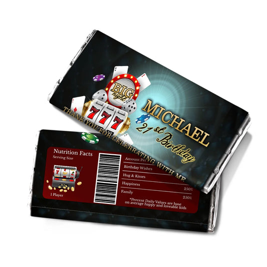 Casino Chocolate Label