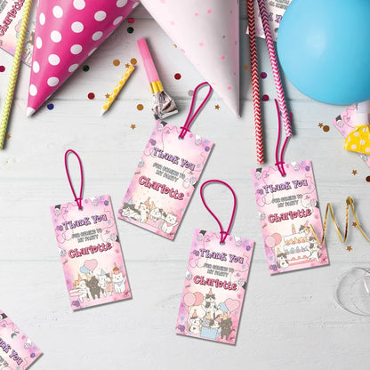 Cool Cats & Kittens Birthday Decorations, Cute Cat Party Supplies, Cat Lover Themed, Kitten Digital Template, Editable Cats & Kittens Image SVG PNG