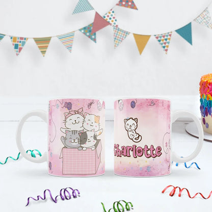 Cool Cats & Kittens Birthday Decorations, Cute Cat Party Supplies, Cat Lover Themed, Kitten Digital Template, Editable Cats & Kittens Image SVG PNG