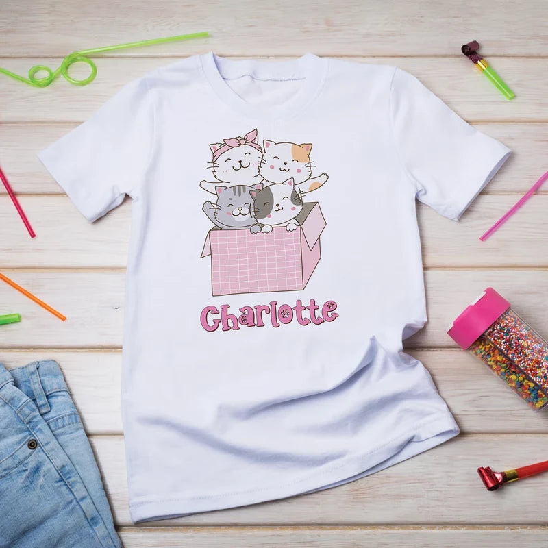 Cool Cats & Kittens Birthday Decorations, Cute Cat Party Supplies, Cat Lover Themed, Kitten Digital Template, Editable Cats & Kittens Image SVG PNG