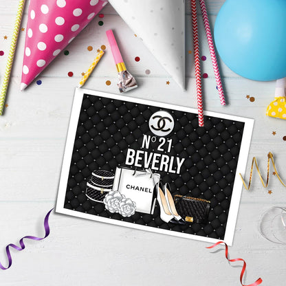 Best Chanel Inspired Personalized Icing Sheet Cake Topper Images