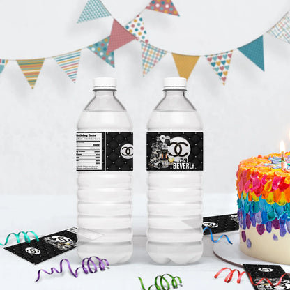 Luxury Bag Birthday Decorations, Chanel Inspired Party Supplies, Designer Chanel Themed, Coco Chanel Digital Template, Editable Chanel Inspired Image SVG PNG