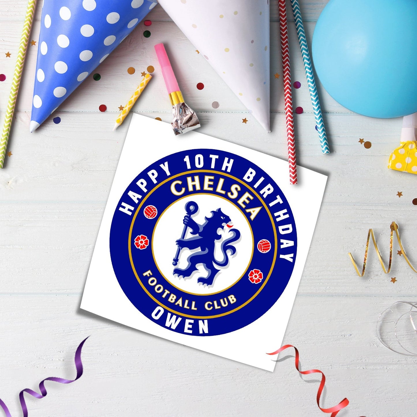 Round Chelsea FC Personalized Cake Images - Add a Personal Touch to Your Party