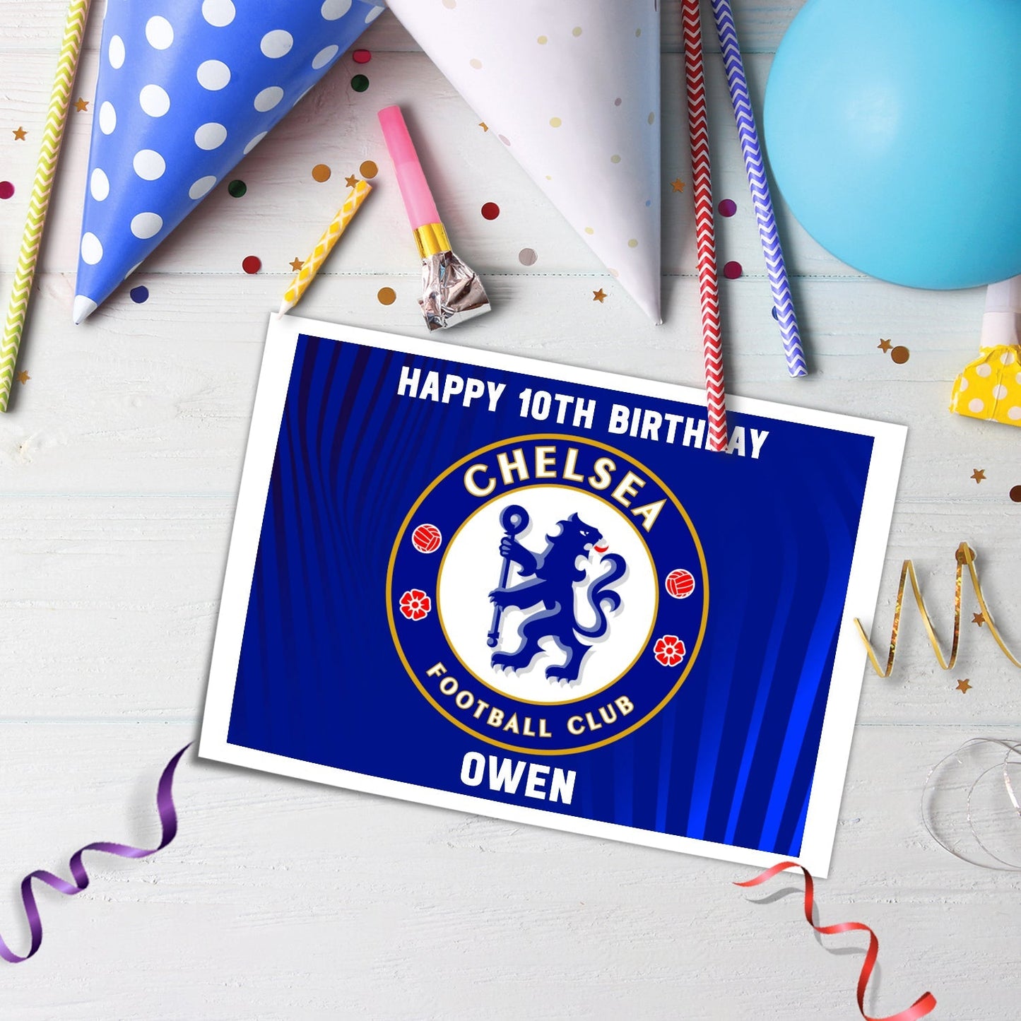 Rectangle Chelsea FC Personalized Cake Images - Make Your Event Memorable