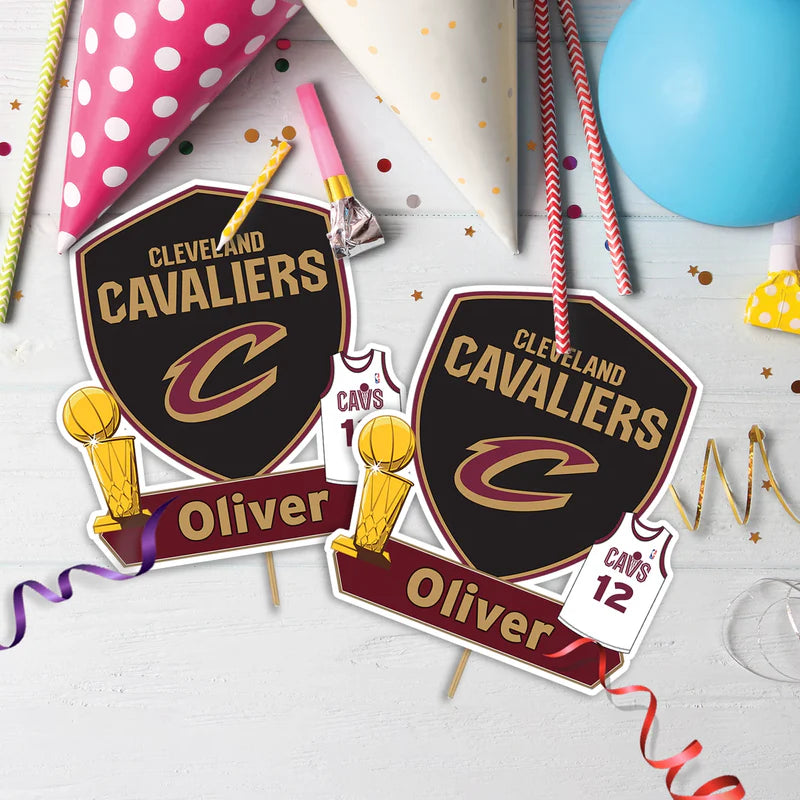 Cleveland Basketball Birthday Decorations, The Cavs Party Supplies, NBA Basketball Team Themed, Cleveland Cavaliers Digital Template, Editable Cleveland Cavaliers Image SVG PNG
