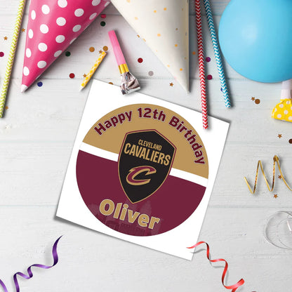 Cleveland Cavaliers Edible Icing Sheet Cake Image Custom Design