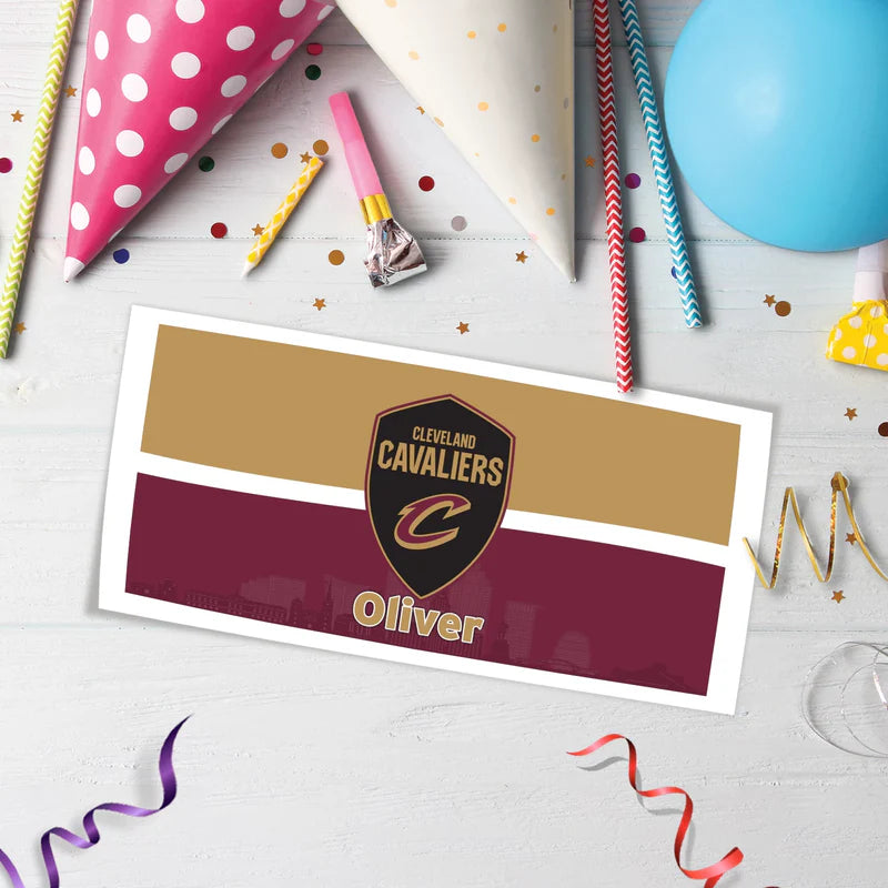 Cleveland Basketball Birthday Decorations, The Cavs Party Supplies, NBA Basketball Team Themed, Cleveland Cavaliers Digital Template, Editable Cleveland Cavaliers Image SVG PNG