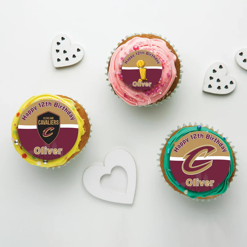 Cleveland Basketball Birthday Decorations, The Cavs Party Supplies, NBA Basketball Team Themed, Cleveland Cavaliers Digital Template, Editable Cleveland Cavaliers Image SVG PNG