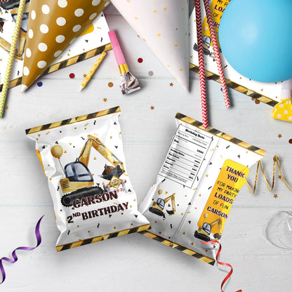 Construction Birthday Decorations, Engineer Birthday Party Supplies, Excavator Themed, Digger Digital Template, Editable Construction Image SVG PNG