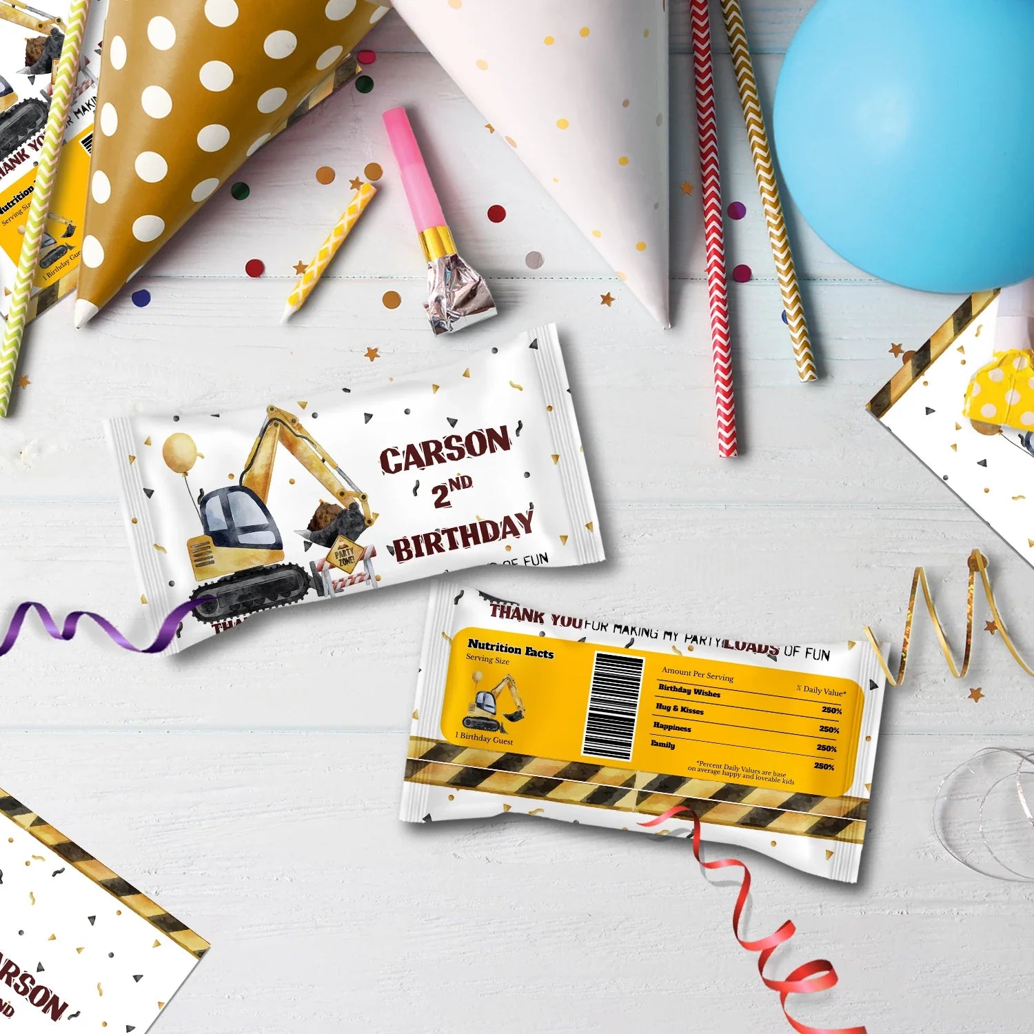 Construction Birthday Decorations, Engineer Birthday Party Supplies, Excavator Themed, Digger Digital Template, Editable Construction Image SVG PNG