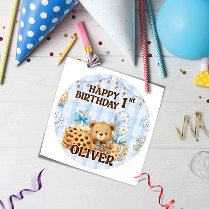 Cookies & Milk Personalized Icing Sheet Cake Images Edible Cake Decor