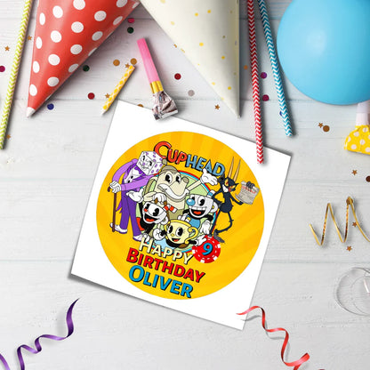 CUPHEAD Personalized Icing Sheet Cake Images Edible Cake Decor
