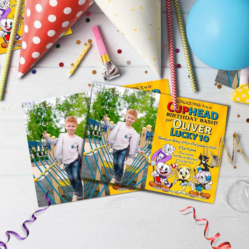 cuphead Birthday Decorations, netflix Party Supplies, cuphead games Themed, cuphead Digital Template, Editable CUPHEAD Image SVG PNG