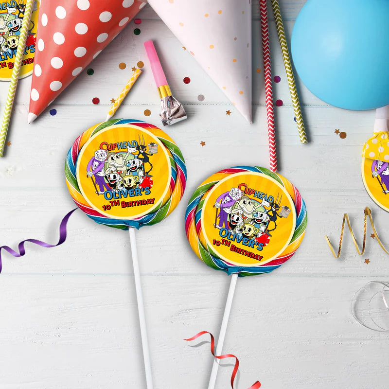 cuphead Birthday Decorations, netflix Party Supplies, cuphead games Themed, cuphead Digital Template, Editable CUPHEAD Image SVG PNG