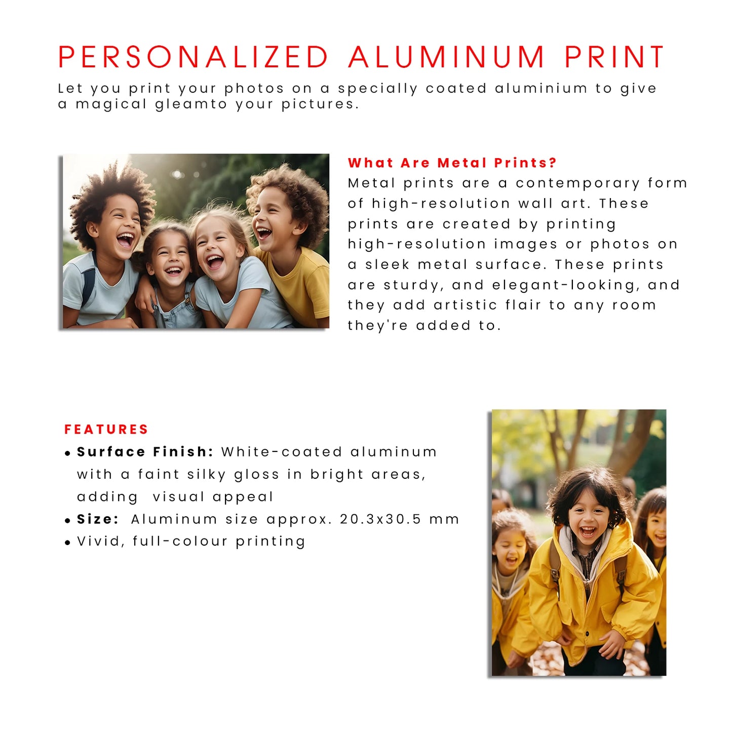 Custom Aluminum Prints – High-Quality Metal Wall Art for Your Photos/Images