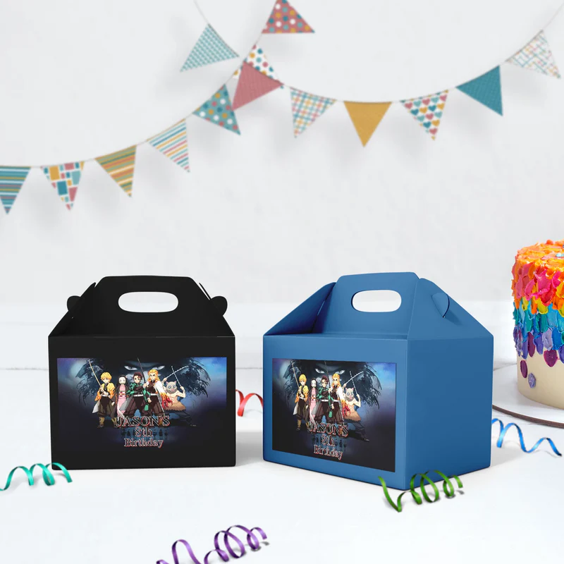 Demon Slayer Birthday Decorations, Anime Series Party Supplies, Demon Slayer Themed, Demon Slayer Digital Template, Editable Demon Slayer Image SVG PNG