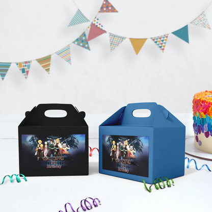 Demon Slayer Birthday Decorations, Anime Series Party Supplies, Demon Slayer Themed, Demon Slayer Digital Template, Editable Demon Slayer Image SVG PNG