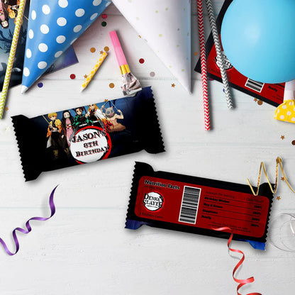 Demon Slayer Birthday Decorations, Anime Series Party Supplies, Demon Slayer Themed, Demon Slayer Digital Template, Editable Demon Slayer Image SVG PNG