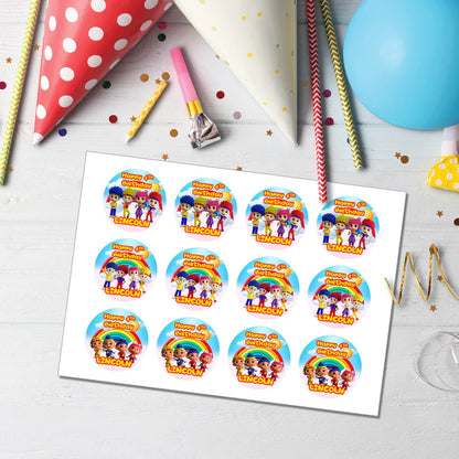 D Billions Personalized Cupcake Toppers Kids Party Decorations