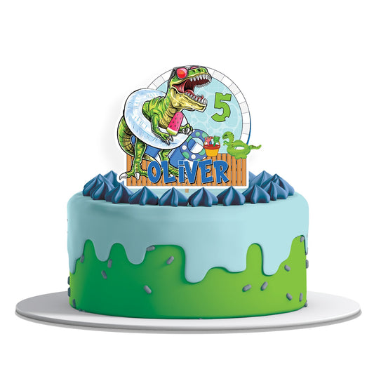 Custom dinosaur cake topper for themed parties