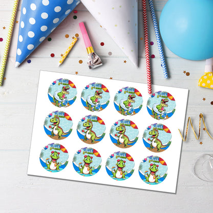 Dinosaur Cupcake Toppers - Personalized Touch for Children’s Parties
