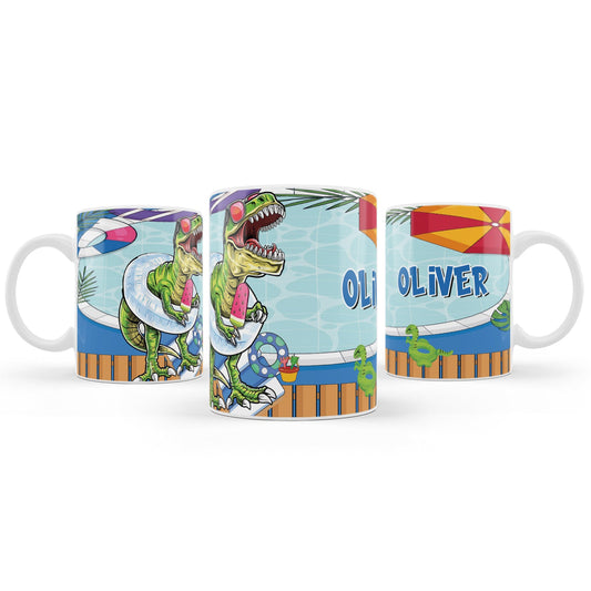 Dinosaur-themed sublimation mug for gifts