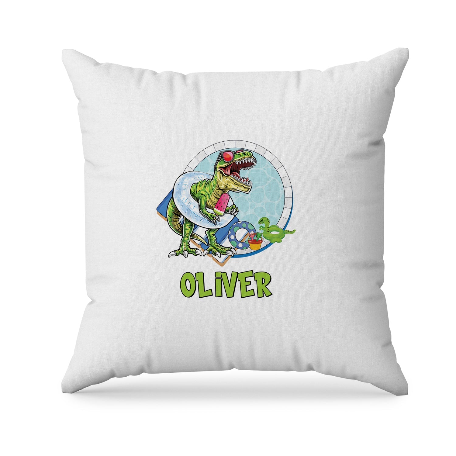 Personalized dinosaur pillowcase for sublimation printing