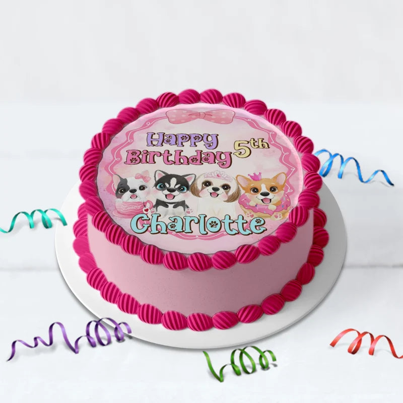Dog Birthday Decorations, Puppy Party Supplies, Pawty Themed, Paw Digital Template, Editable Puppy & Dog Image SVG PNG