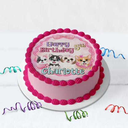 Dog Birthday Decorations, Puppy Party Supplies, Pawty Themed, Paw Digital Template, Editable Puppy & Dog Image SVG PNG