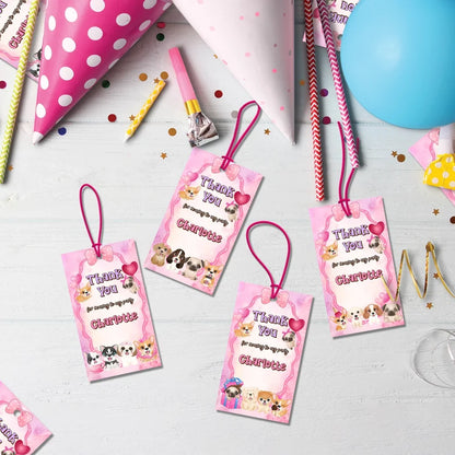 Dog Birthday Decorations, Puppy Party Supplies, Pawty Themed, Paw Digital Template, Editable Puppy & Dog Image SVG PNG