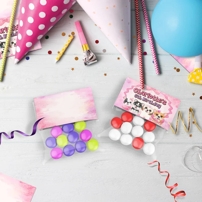Dog Birthday Decorations, Puppy Party Supplies, Pawty Themed, Paw Digital Template, Editable Puppy & Dog Image SVG PNG