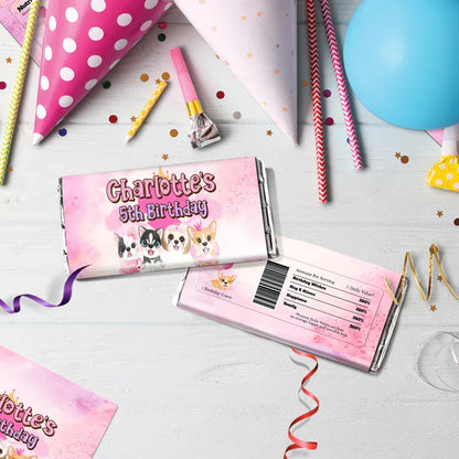 Dog Birthday Decorations, Puppy Party Supplies, Pawty Themed, Paw Digital Template, Editable Puppy & Dog Image SVG PNG
